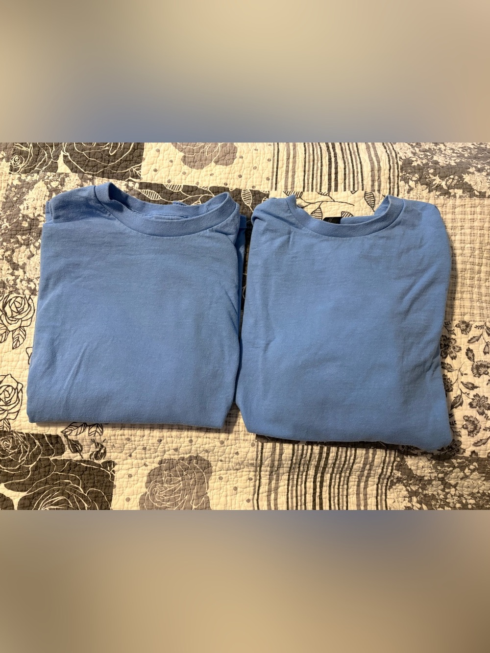 Ceil Blue Crewneck Tee(s) - Pair